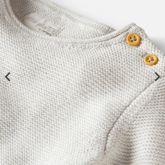 Little Planet Toddler Organic Cotton Knit Sweater - Picture 2 of 3